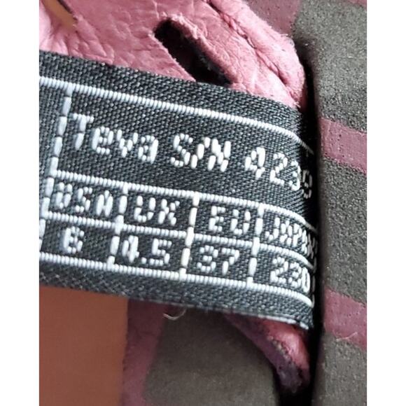 Teva Sandals Womens 6 Betsy Flip Flop Flats Comfort Pink Leather Slip On - Picture 8 of 8